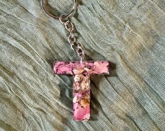 Custom Bouquet Preservation | Resin Letter Keychains with bouquet | Floral preservation | Wedding flower Preservation