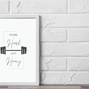 Póster de gimnasio, póster de entrenamiento, arte de pared imprimible para gimnasio, póster de Fitness, regalo para entrenador de Fitness, póster de Crossfit, levantamiento de pesas