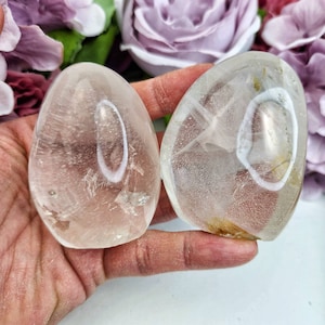 Gorgeous Clear Quartz Freeforms Free Forms Passion Grounding Feminine Courage Beautiful Natural High Quality Rare