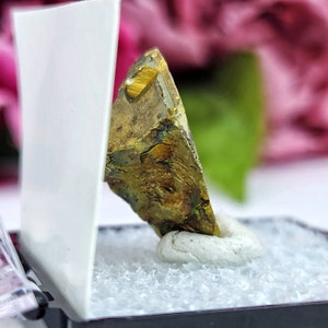 Chalcopyrite Thumbnail in Box Raw Crystals Sparkle Specimen Cluster High Quality Collector Reduce Stress Intellect