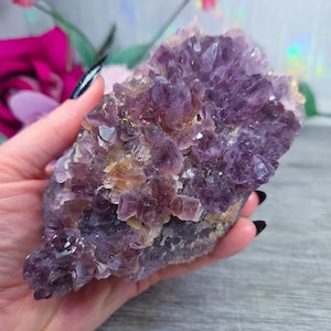 Amethyst Hematite Iron Yellow Smoky Purple Quartz Large Specimen 1096 Grams Special Formation Mexico Rare Collector Statement Piece