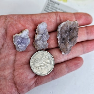 Purple Creedite Specimen Perky Box Ultra Rare Unique Cluster Mexican Witchy Natural Super High Quality Sparkly Crystal