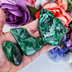 Malachite Polished Freeform Green You Choose Stone Accountability Love Empathy Authentic Grade A++ Natural High Quality