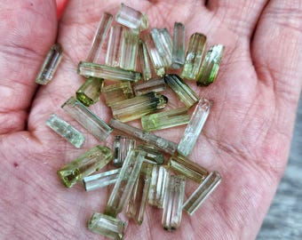 Cotton Candy Tourmaline Paprock You Pick size Either 5 grams or 15 grams Intuitive Selected Random Multi-Colored Raw Crystals Specimen