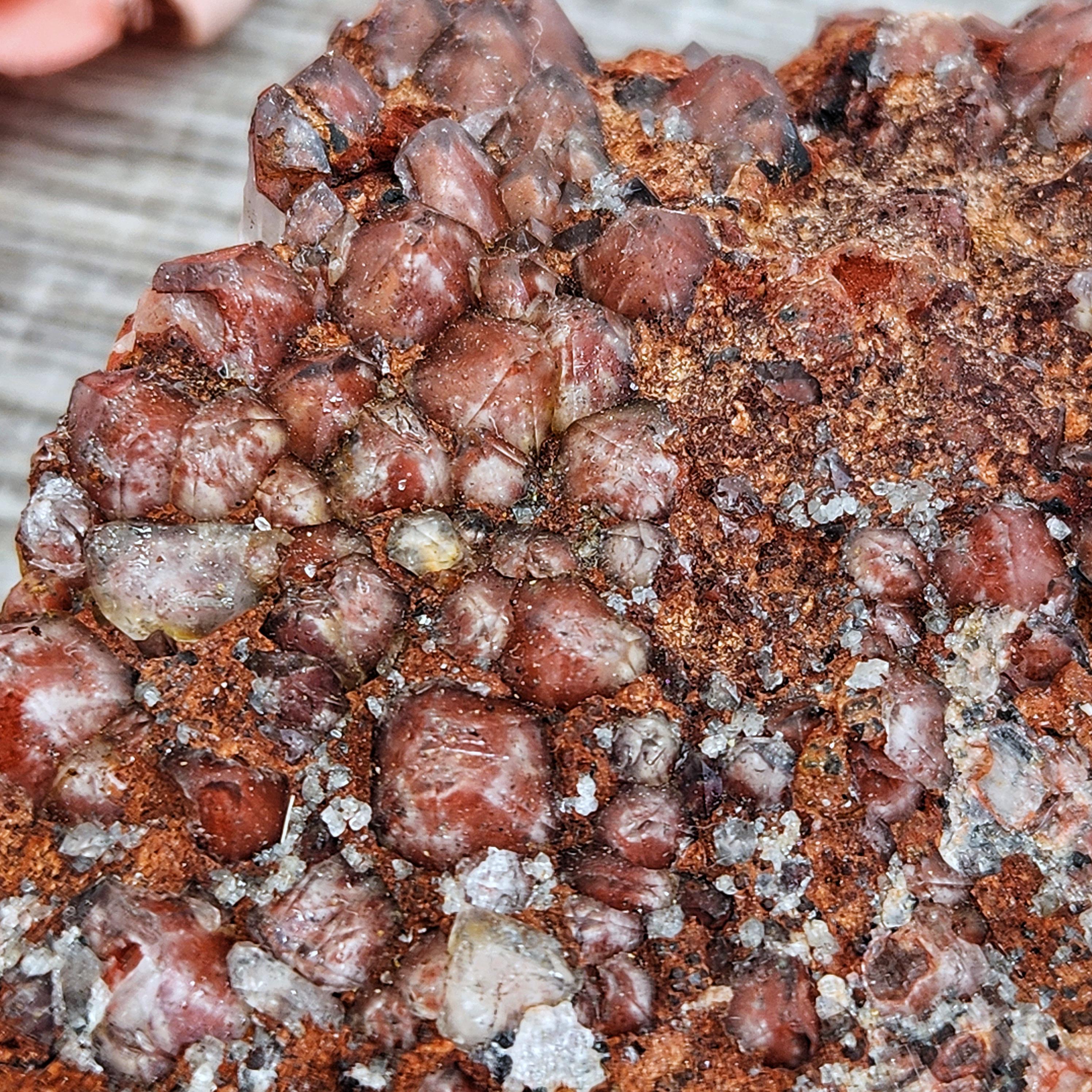 Quartz With Rust Colorado Red Quartz Specimen Cluster Crystal High Quality Tri ...