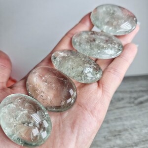 Gorgeous Prasiolite Palmstones Green Quartz Green Amethyst Super