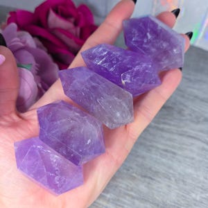 Amethyst Vogels Random All Have Slightly Dulled or Chipped Tips Double Termination Point Polished Wand DT Rainbows Brazil Dreams Femininity
