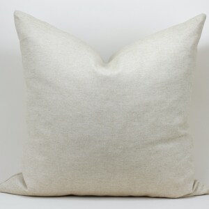 Cotton Linen Fabric Pillow Cover, Basketweave Texture