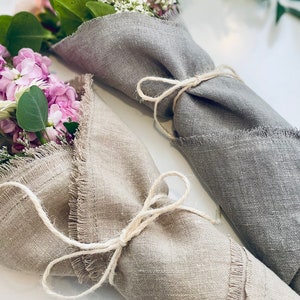 Confezione regalo in lino per bouquet / Confezione floreale in lino / Confezione floreale in tessuto di lino naturale / Confezione regalo ecologica e sostenibile / Decorazione rustica moderna per matrimoni