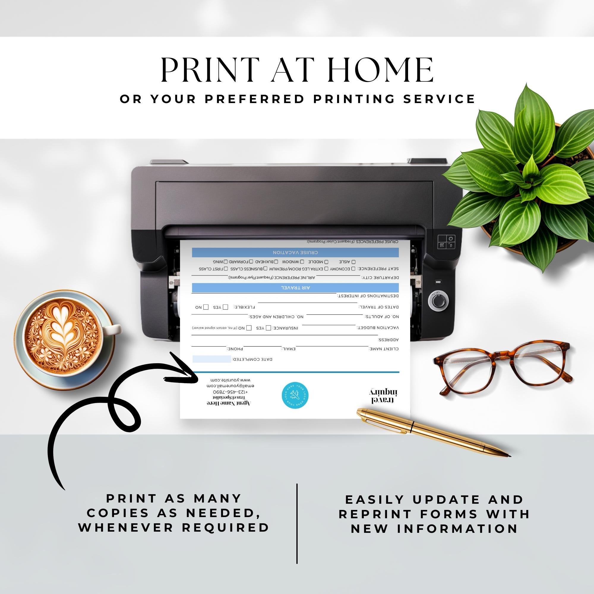 Travel Agent Client Intake Form, Quote Template Bundle, Inquiry ...