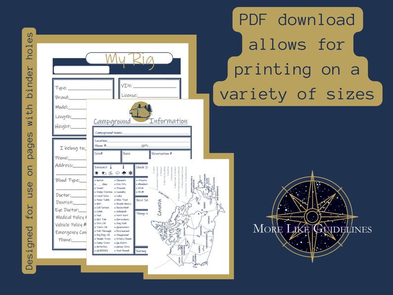 2023 Yearly & Monthly Calendar Instant Download Digital - Etsy