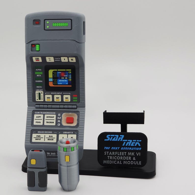 Medical Tricorder Prop Replica | 3D Printed Mk VI TNG Era Handheld ...