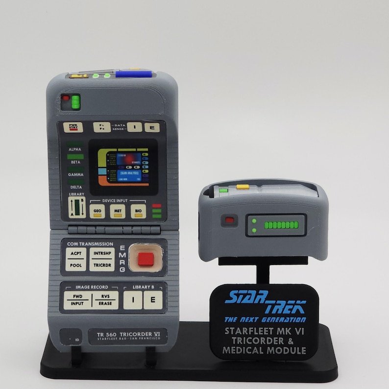 Medical Module Medical Tricorder Prop Replica | 3D Printed Mk VI TNG Era Handheld ...