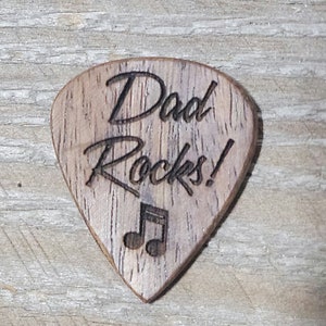 2 Custom Wood Guitar Picks