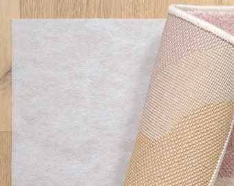 Fleece Anti Rutsch Teppich Unterlage | Alle Teppichgrößen verfügbar | Bodenschutz