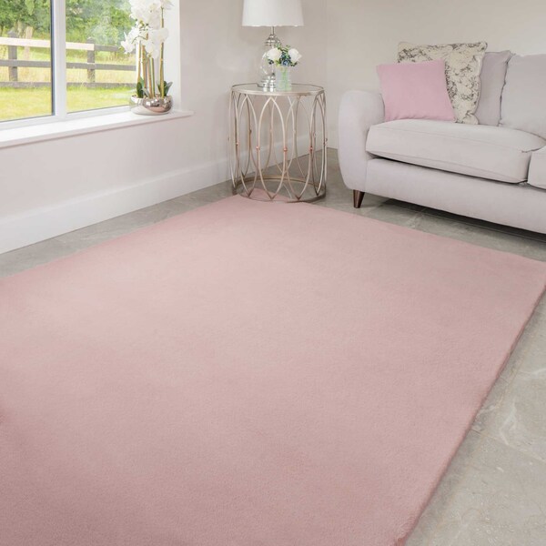 Pink Fur Rug Etsy