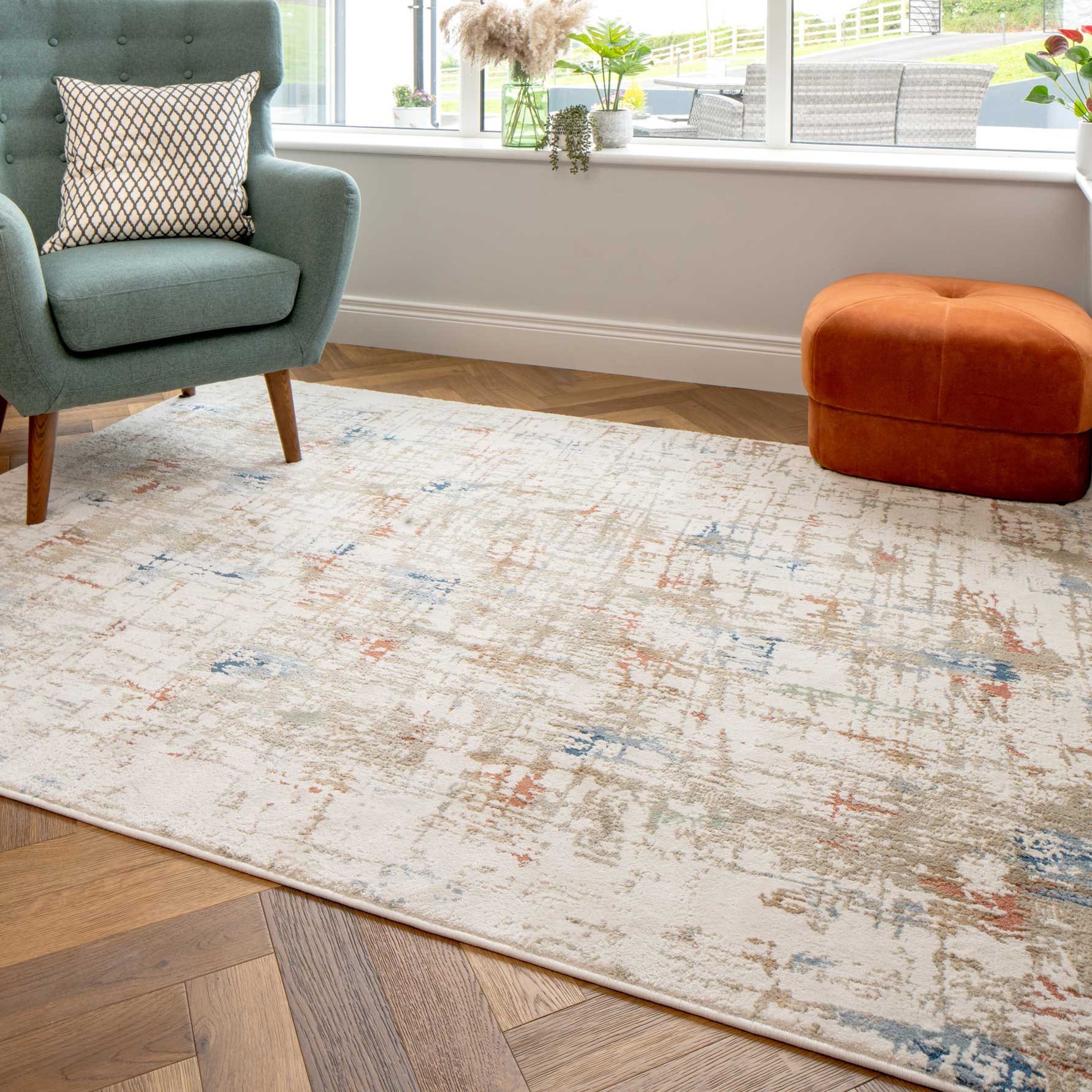 Americana Collection 100% Wool Area Utility Rug
