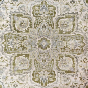 Grün Creme Orientalischer Wohnzimmer Teppich Groß Floral Traditioneller Medaillon Borte Schlafzimmer Wohnbereich Teppich Langer Flur Eingang Läufer Bild 5