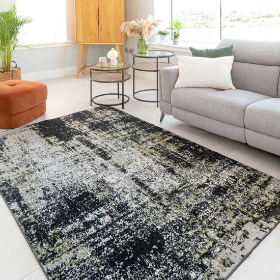 Gray and black area rugs deals