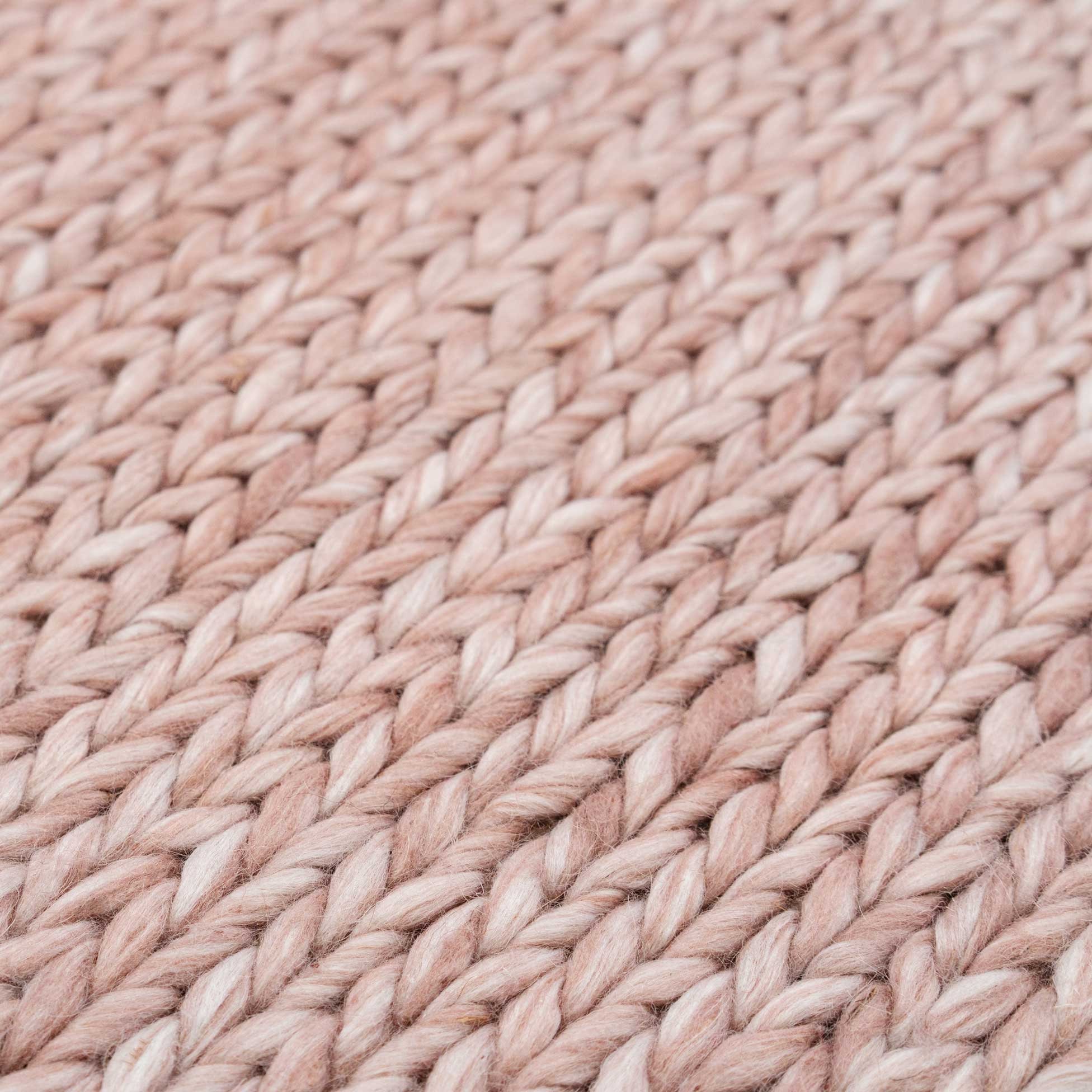Blush Pink Wool Rug Plait Textured Area Rug Living Room Etsy UK