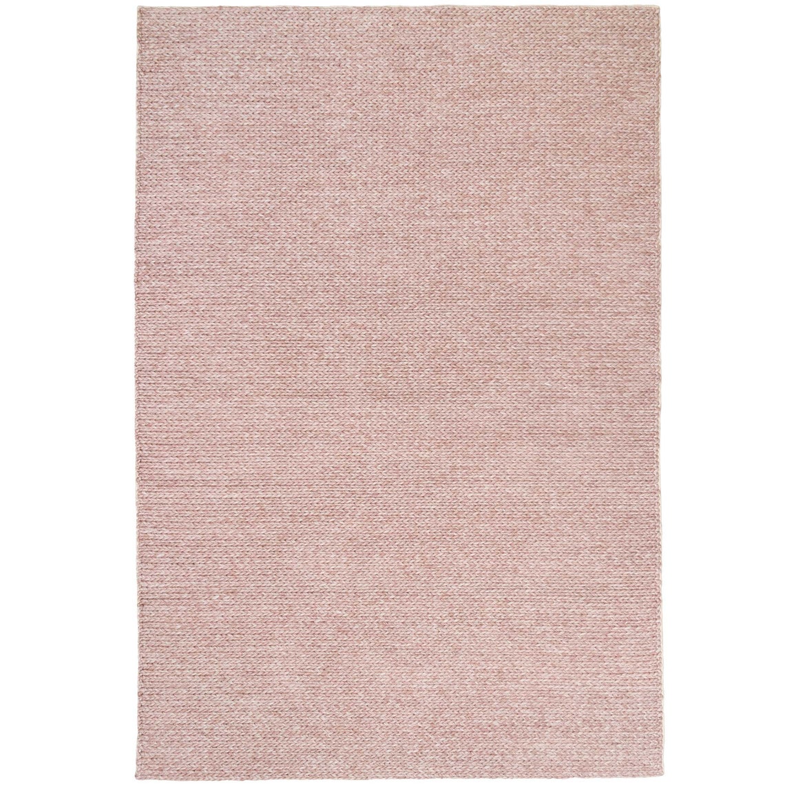 Blush Pink Wool Rug Plait Textured Area Rug Living Room Etsy