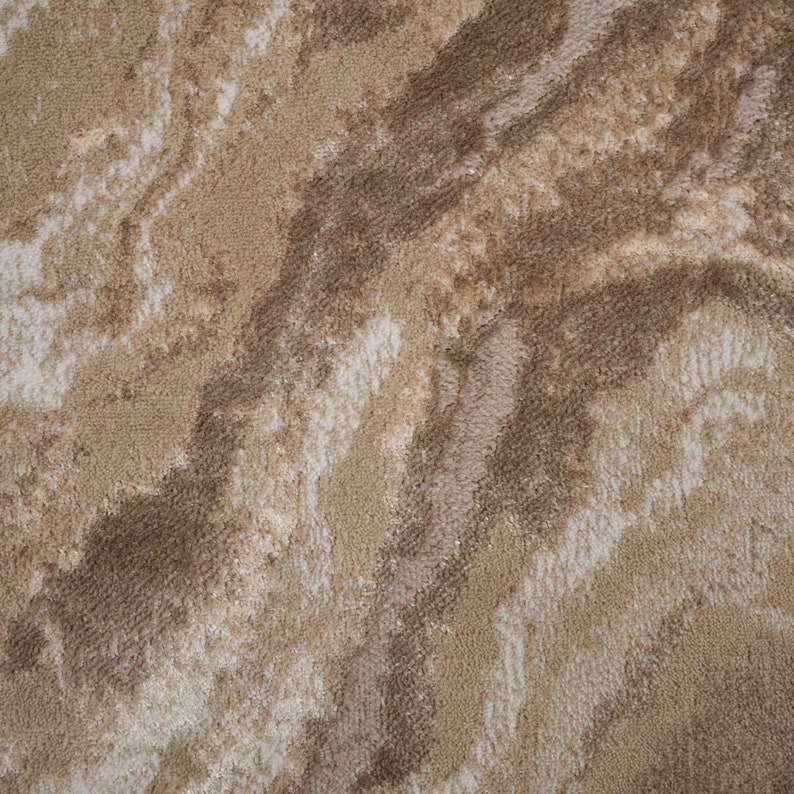 Natural Beige Marble Living Room Rug Cream Brown Living Bedroom Area Rugs Hallway Runner image 5