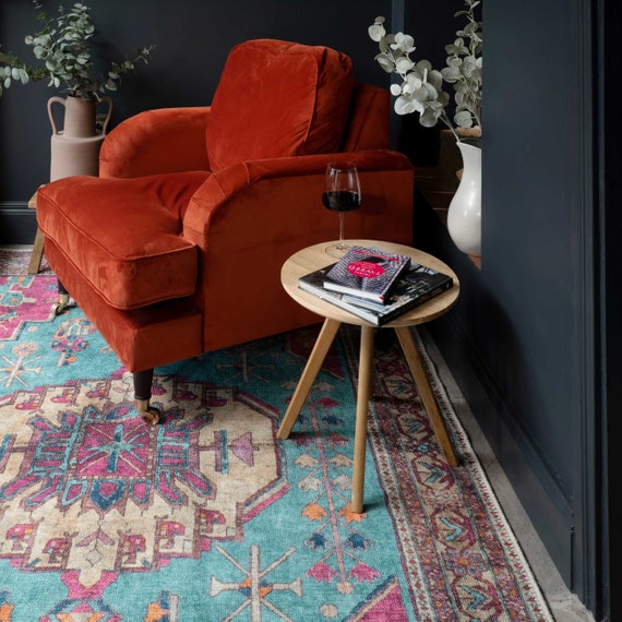 Pink and teal rug deals