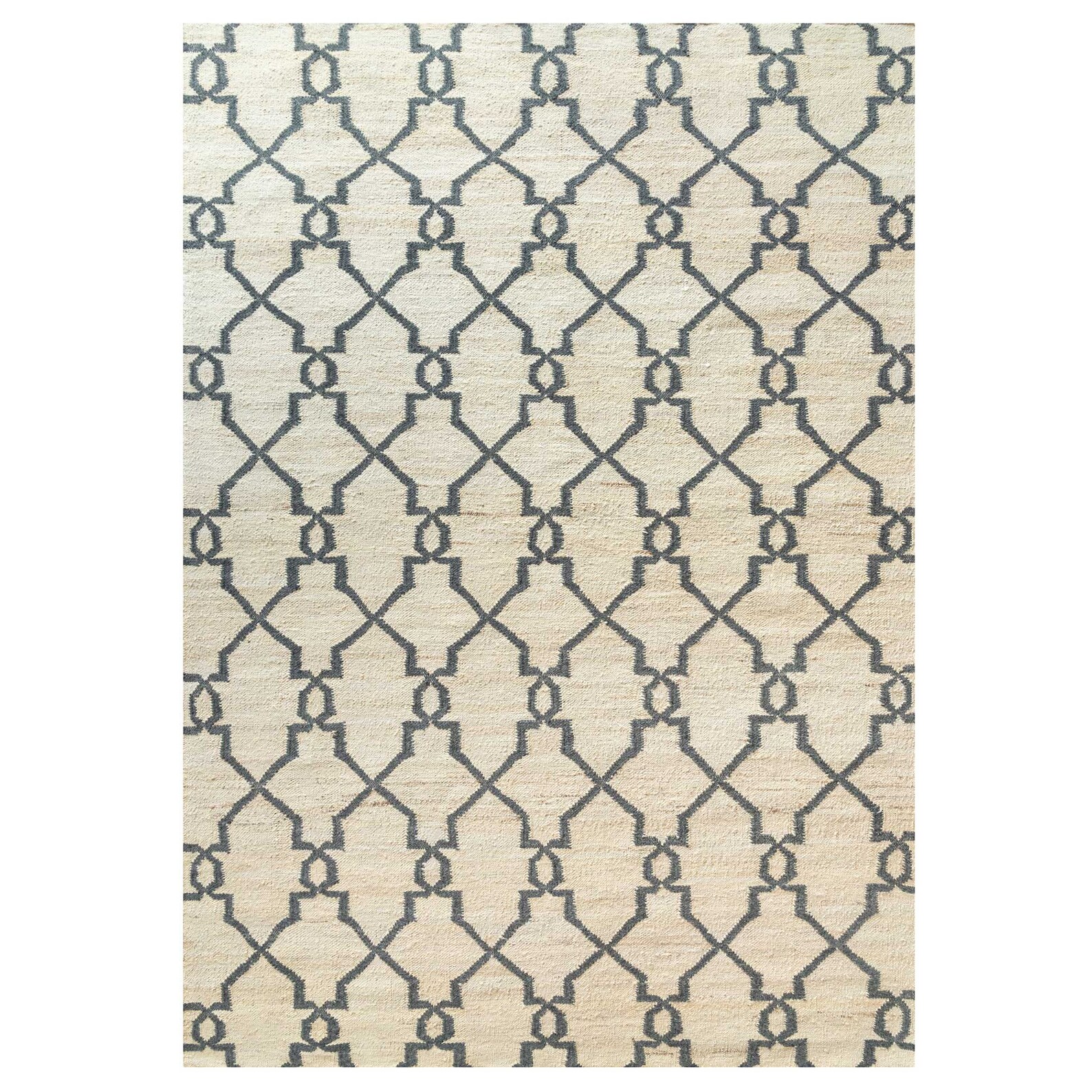 Natural Jute Rug Cream Grey Trellis Area Rugs Rustic Sisal Etsy