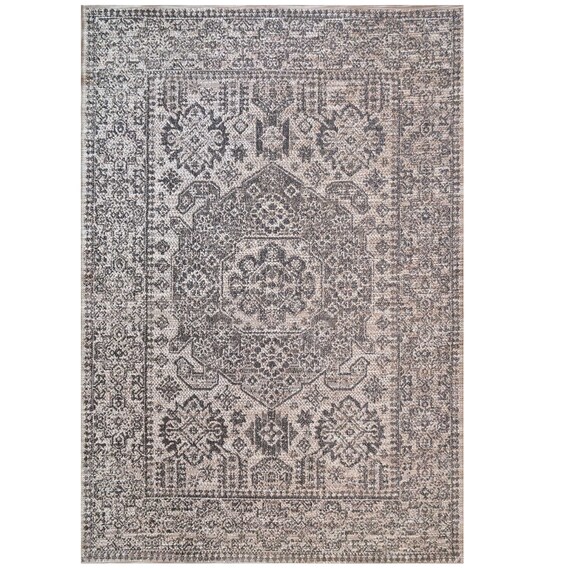 Greige Indoor Outdoor Rugs Large Grey Flatweave Garden Mat Waterproof Runner  Rug