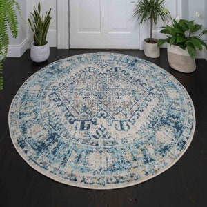 Alfombra Oriental tradicional ocre azul marino, alfombra desgastada para sala de estar, cocina, comedor, alfombras geométricas suaves para dormitorio imagen 7