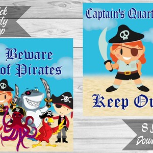 8 Printable Pirate Signs Digital Download Eight Signs for One Low Price - Etsy