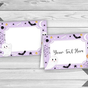 Little Boo Editable Food Tents, Halloween food Labels, Ghost Baby Shower, Little Boo Birthday Party, Spooky Food Label, INSTANT DOWNLOAD