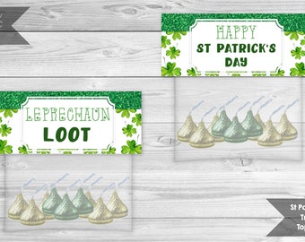 Toppers de golosinas del Día de San Patricio, Topper de bolsa de golosinas de duende, LootTopper de duende, fiesta de San Patricio, regalo de San Patricio, DESCARGA INSTANTÁNEA