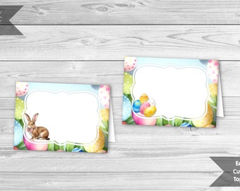 Carpas de comida editables de Pascua, etiquetas de comida de conejito de Pascua, imprimibles de Pascua, etiqueta de buffet de escena del crimen, DESCARGA INSTANTÁNEA