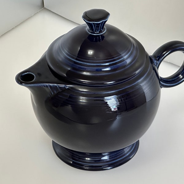 Blue Fiesta Teapot Etsy