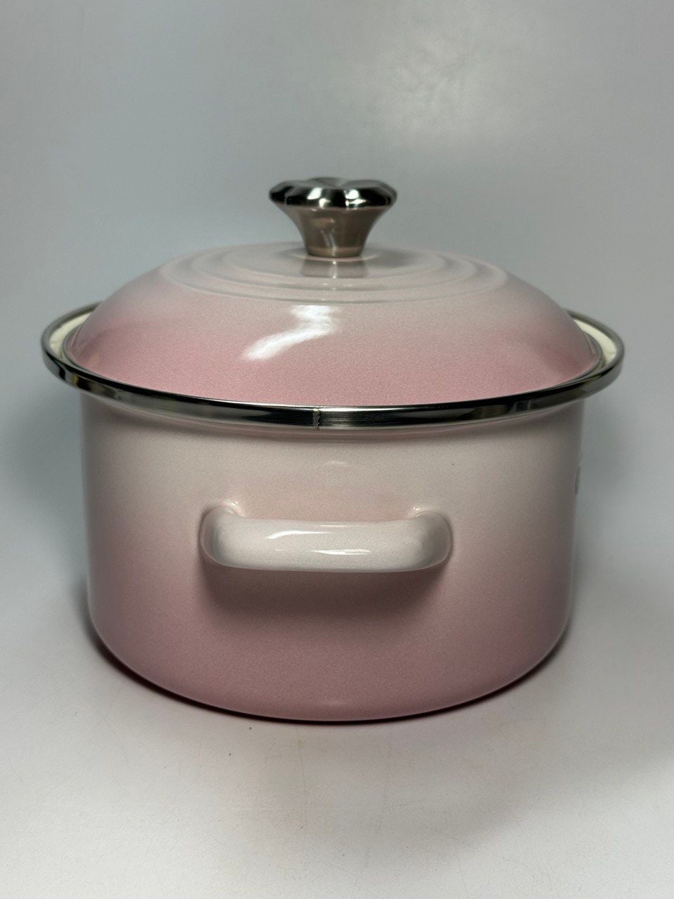 Lexi Home Seashell Pink Cast Iron Enameled Dutch Oven Pot - $29.99 - Free  shipping for Prime members