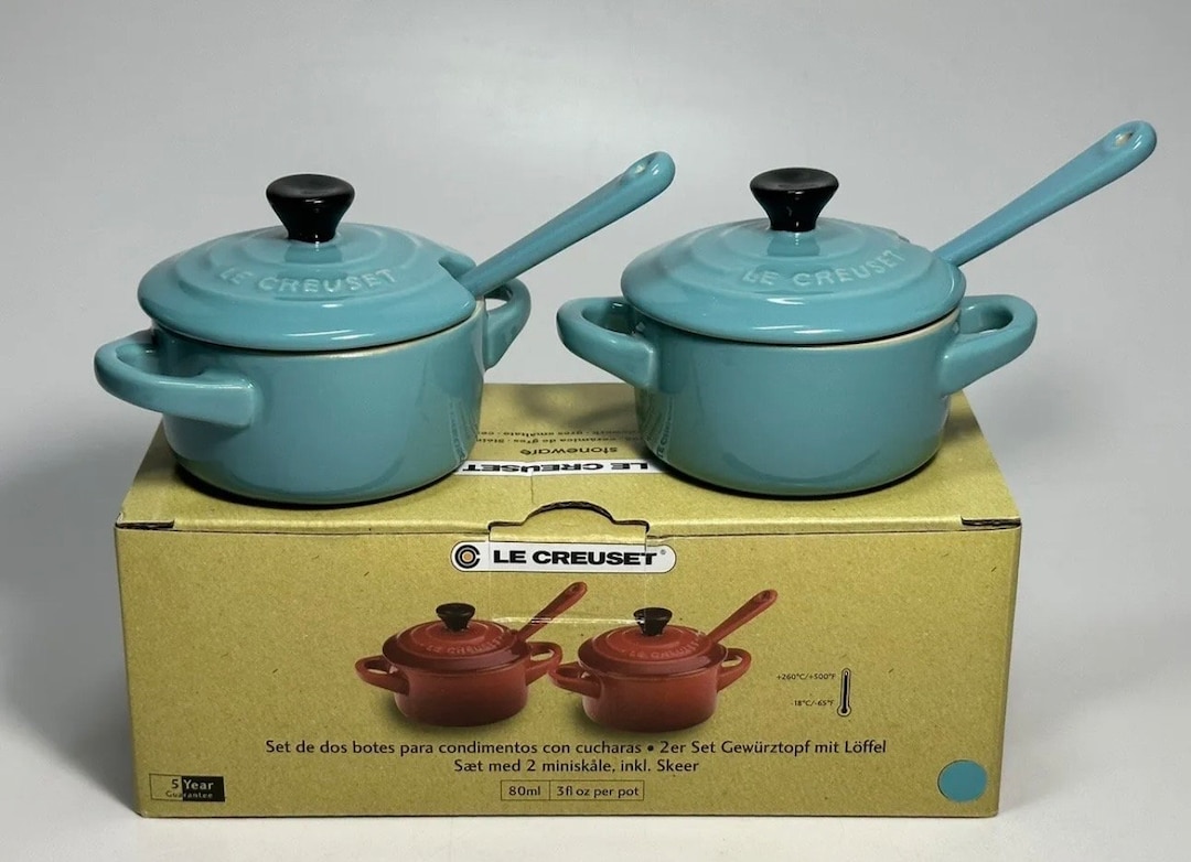 POUCHAIN JACQUES PAIRE DE POTS Olives et Cerises en grès EN PARFAIT ETAT EUR 90,00 - FR