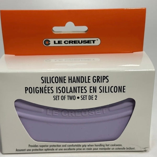 Le Creuset poederpaarse siliconen handgrepen set van twee ~ Poignees Isolantes En siliconen set de 2 ~ NWT