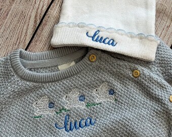 Easter outfit for baby boy customized embroidered personalization