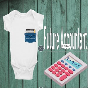 Baby Occupation Onesie®, Baby Future Accountant Onesie®, Baby gift