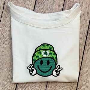 Embroidered baby T&#39;s Saint Patrick&#39;s day shirt!  T&#39;s run small!