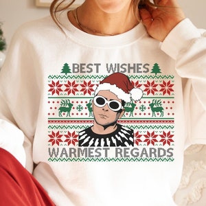 Best Wishes Warmest Regards Ugly Christmas Sweater, Funny Creek Sweatshirt, Fold in the Cheese, Creek Christmas, David Moira Creek Shirt