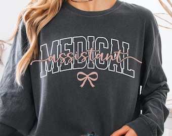 Comfort Colors Medical Assistant Shirt, Certified MA Shirts, Med Student, Medical School Student Tee, Medical Assistant Gift, CCMA T-shirts