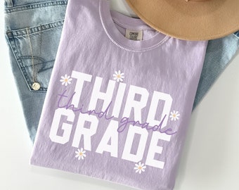 Comfort Colors Third Grade Shirt, 3rd Grade Teacher Shirts, Third Grade Teacher Back to School T-Shirt, Third Grade Team, Teacher Gifts
