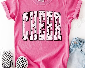 Youth Cheer Shirt, Comfort Colors® Girls Cheer Shirt, Cheerleader Shirts, Cheer Team Tees, Cheerleading Gifts, Cheer Gifts