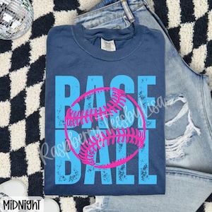 Baseball Comfort Colors® Shirt, Cute Baseball Tshirt, Trendy Baseball Tee, Oversized Baseball Shirt, Gift for Baseball Mom