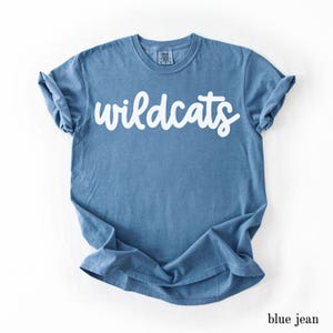 Comfort Colors® Custom Team Shirt, Personalized Team Name Shirt, Custom Mascot Shirt, Game Day Shirt, School Spirit Tee, Custom Sports Shirt image 4