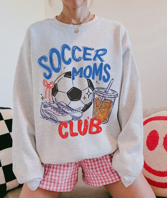Soccer Mom Sweatshirt, Soccer Moms Club Shirt, Retro Soccer Shirts, Game Day Apparel, Gift for Soccer Mom, Soccer Mom Crewneck