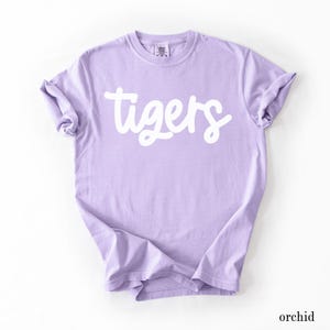 Comfort Colors® Custom Team Shirt, Personalized Team Name Shirt, Custom Mascot Shirt, Game Day Shirt, School Spirit Tee, Custom Sports Shirt image 9
