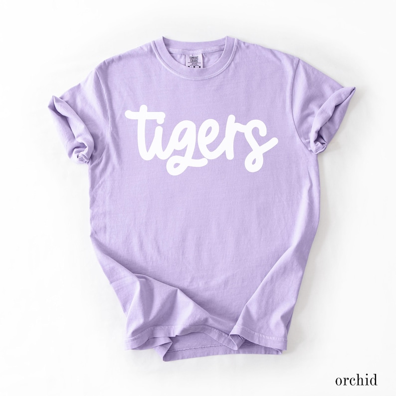 Comfort Colors® Custom Team Shirt, Personalized Team Name Shirt, Custom Mascot Shirt, Game Day Shirt, School Spirit Tee, Custom Sports Shirt image 9